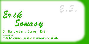 erik somosy business card